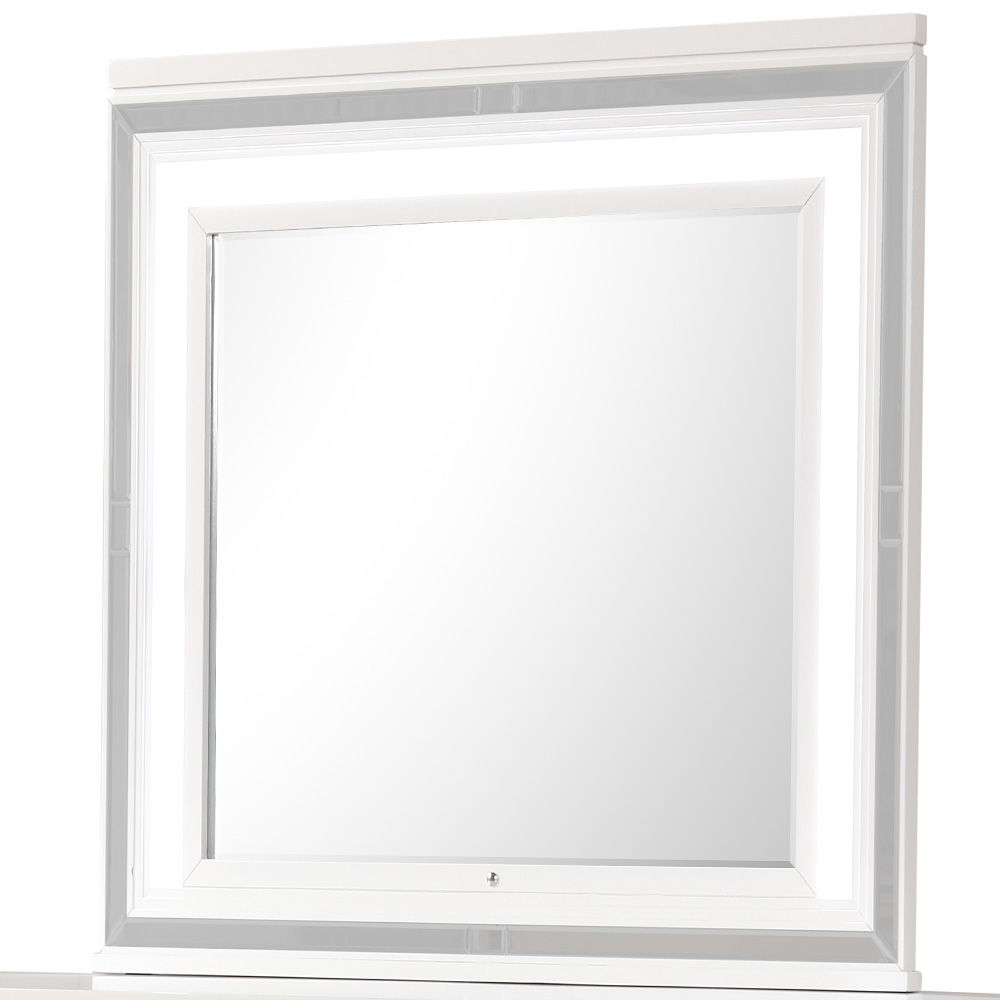 Genoa - Mirror - Sparkling White