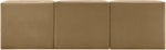 Rummi - Velvet Performance Fabric Upholstered 3 Piece Modular Armless Sofa