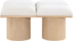 Pavilion - 4 Piece Modular Bench With Natural Base