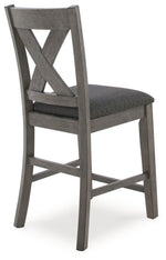 Caitbrook - Rect Drm Counter Table Set (Set of 7) - Gray