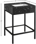 Marmo - Engineered Marble Bathroom Vanity With Black Base