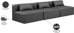 Cube - Modular 3 Seat Armless Sofa
