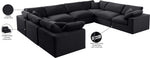 Comfy - 8 Piece Velvet Modular Sectional
