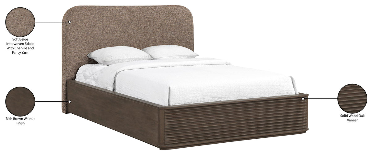 Morino - Interwoven Fabric Upholstered Bed