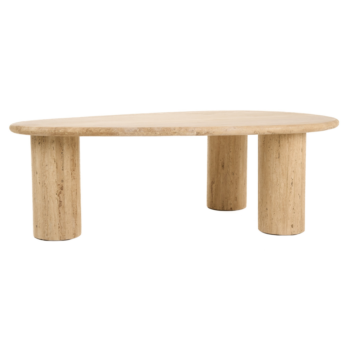 Gracemont - Modern Travertine Marble Freeform Coffee Table by VIG Furniture - View 1