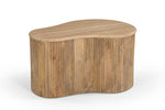Matador - Modern Travertine Marble + Wood Freeform Coffee Table Set by VIG Furniture - View 4