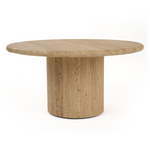 Lavaca - Modern Travertine Marble Round Coffee Table by VIG Furniture - View 1