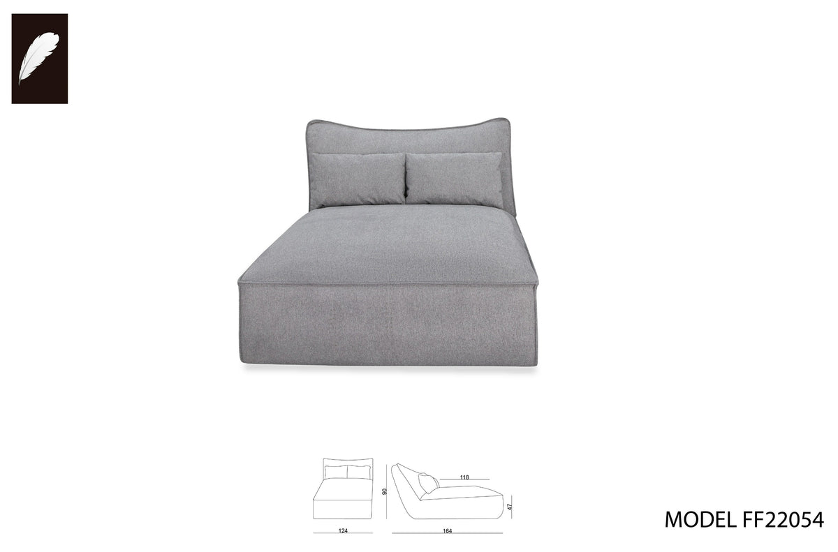 Racine - Modern Grey Fabric Modular Sectional Sofa by VIG Furniture - View 6