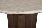 Pietra - Travertine And Mango Wood Dining Table