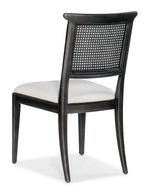 Charleston - Upholstered Seat Side Chair (Set of 2) - Black / Gray