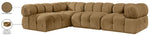 Orin - Fabric Velvet 4 Piece Modular Sectional