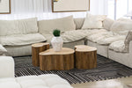 Matador - Modern Travertine Marble + Wood Freeform Coffee Table Set by VIG Furniture - View 8