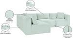 Shaggy - 4 Piece Modular Sectional