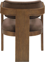 Sacha - Velvet Dining Chair With Brown Base (Set of 2)