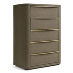 Lois - Modern Beige Shagreen + Brass Chest by VIG Furniture - View 6