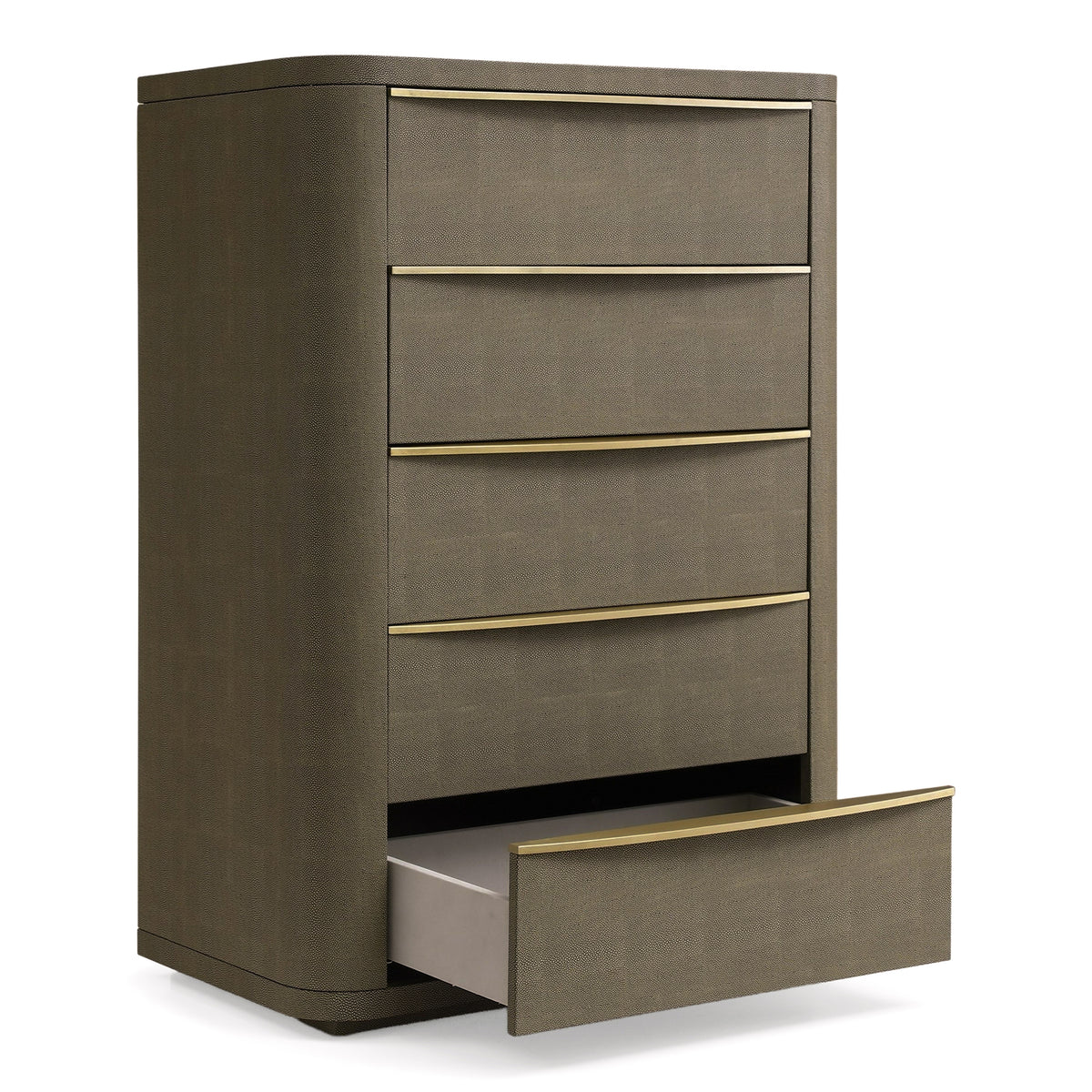 Lois - Modern Beige Shagreen + Brass Chest by VIG Furniture - View 7