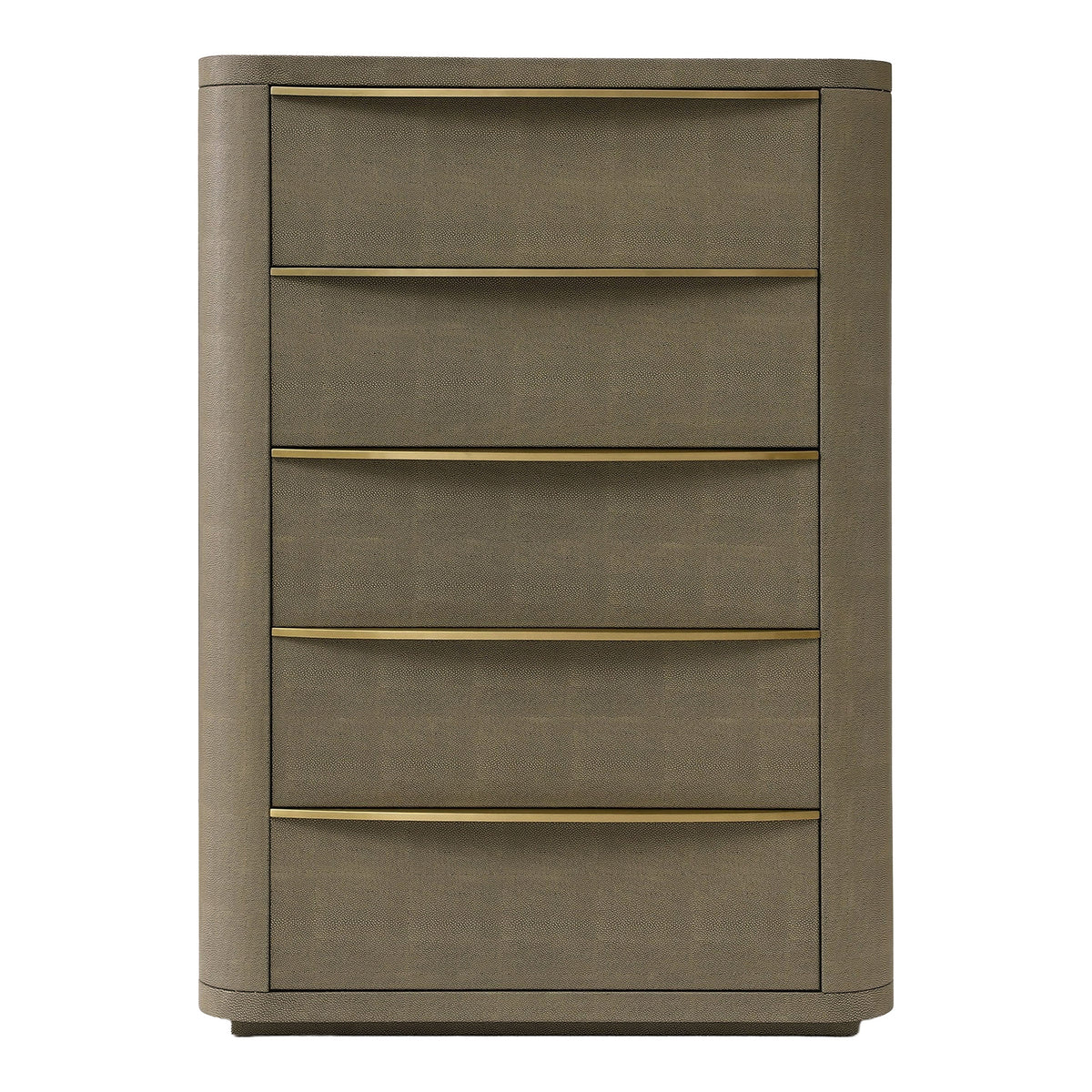 Lois - Modern Beige Shagreen + Brass Chest by VIG Furniture - View 5