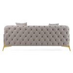 Clarice - Transitional Light Beige Velvet Loveseat by VIG Furniture - View 5