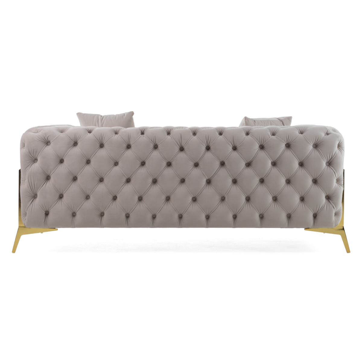 Clarice - Transitional Light Beige Velvet Loveseat by VIG Furniture - View 5