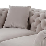 Clarice - Transitional Light Beige Velvet Loveseat by VIG Furniture - View 7