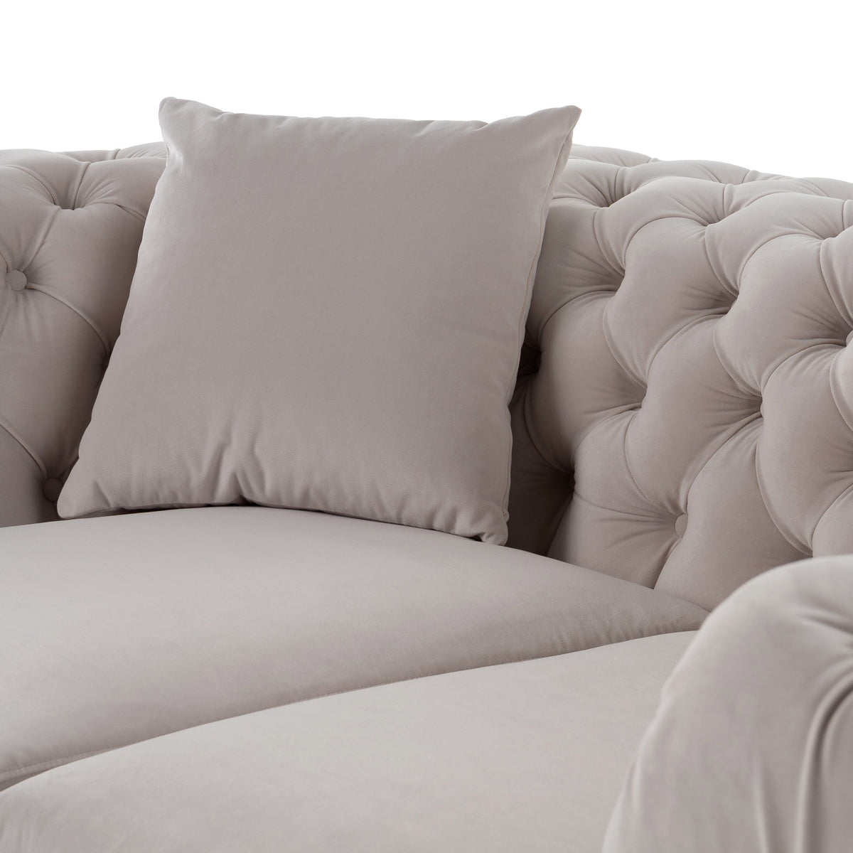 Clarice - Transitional Light Beige Velvet Loveseat by VIG Furniture - View 7