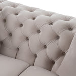 Clarice - Transitional Light Beige Velvet Loveseat by VIG Furniture - View 8