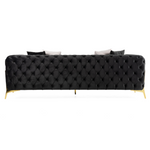 Clarice - Transitional Black Velvet Sofa by VIG Furniture - View 5
