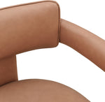 Brenda - Faux Leather Dining Chair (Set of 2) - Cognac