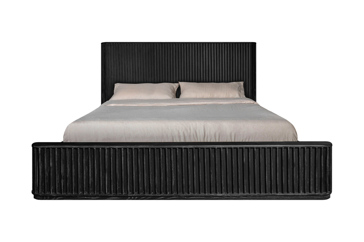 Eastern King Fields - Modern Black Acacia Bed by VIG Furniture - View 1