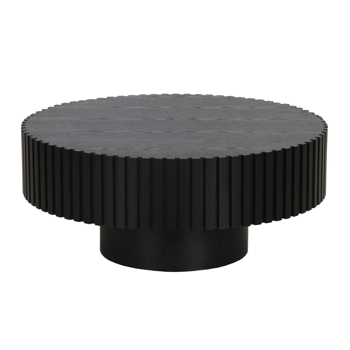 Pierre - Modern Black Ash Small Round Coffee Table by VIG Furniture - View 1