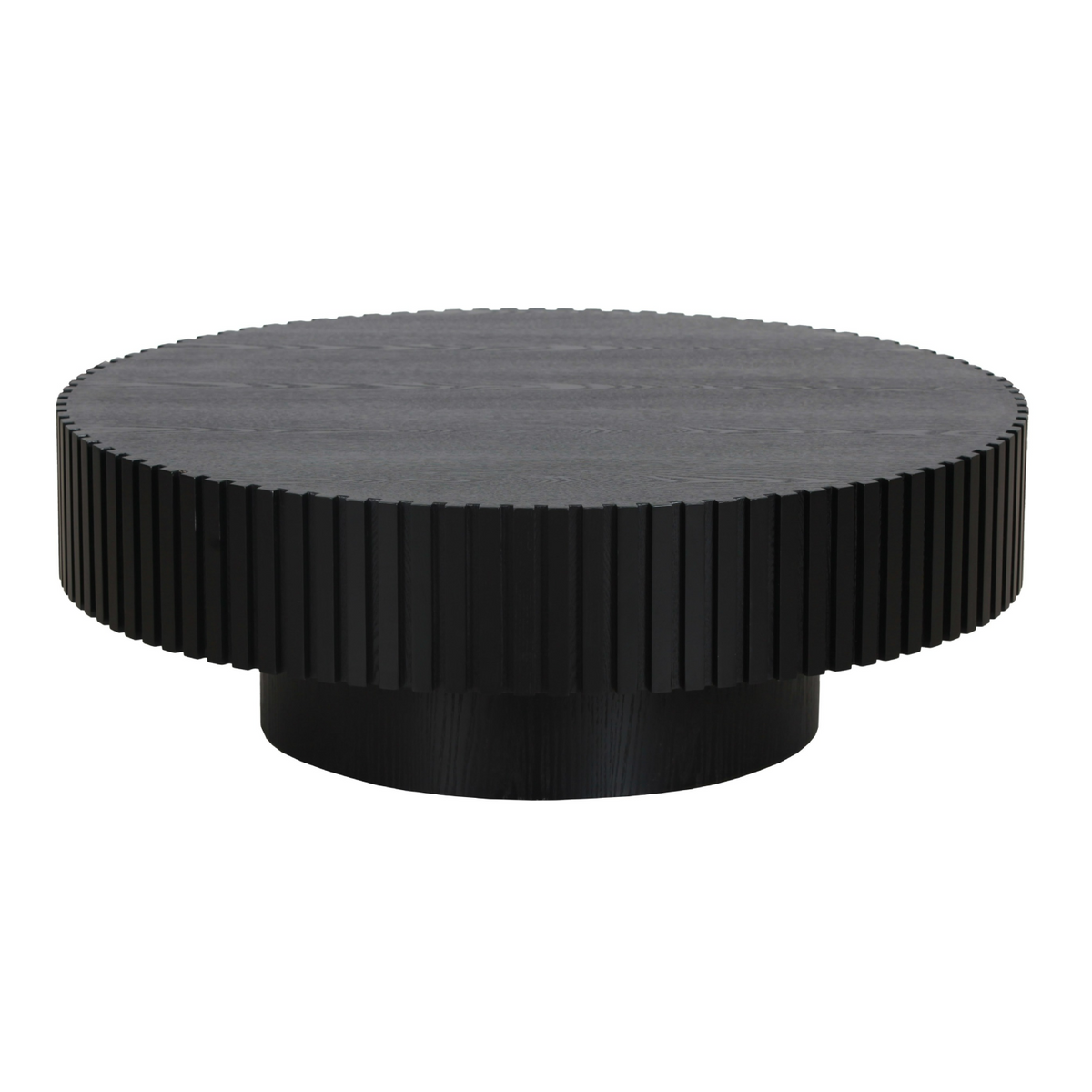 Pierre - Modern Black Ash Large Round Coffee Table by VIG Furniture - View 1