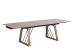 Emmond - Mid-Century Modern Ceramic + Walnut Extendable Dining Table by VIG Furniture - View 2