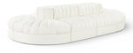 Rummi - Oval Velvet Performance Fabric Upholstered 8 Piece Modular Sectional