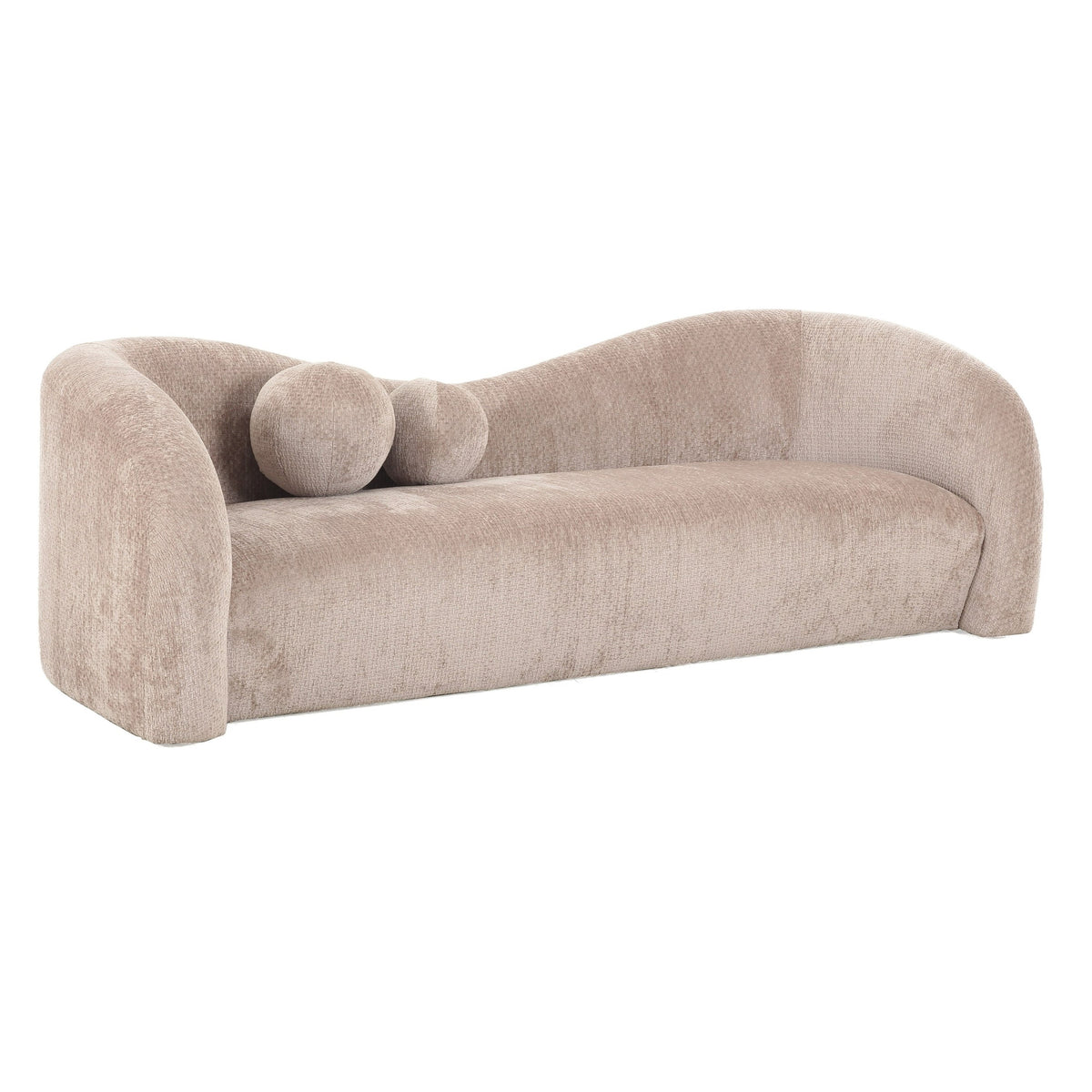Calico - Contemporary Beige Weave Fabric 3-Seat Sofa by VIG Furniture - View 5
