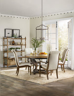 Archivist - Upholstered Arm Chair - Beige / Dark Brown
