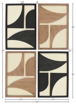 Cadence - 4 Piece Two-Color Wall Art