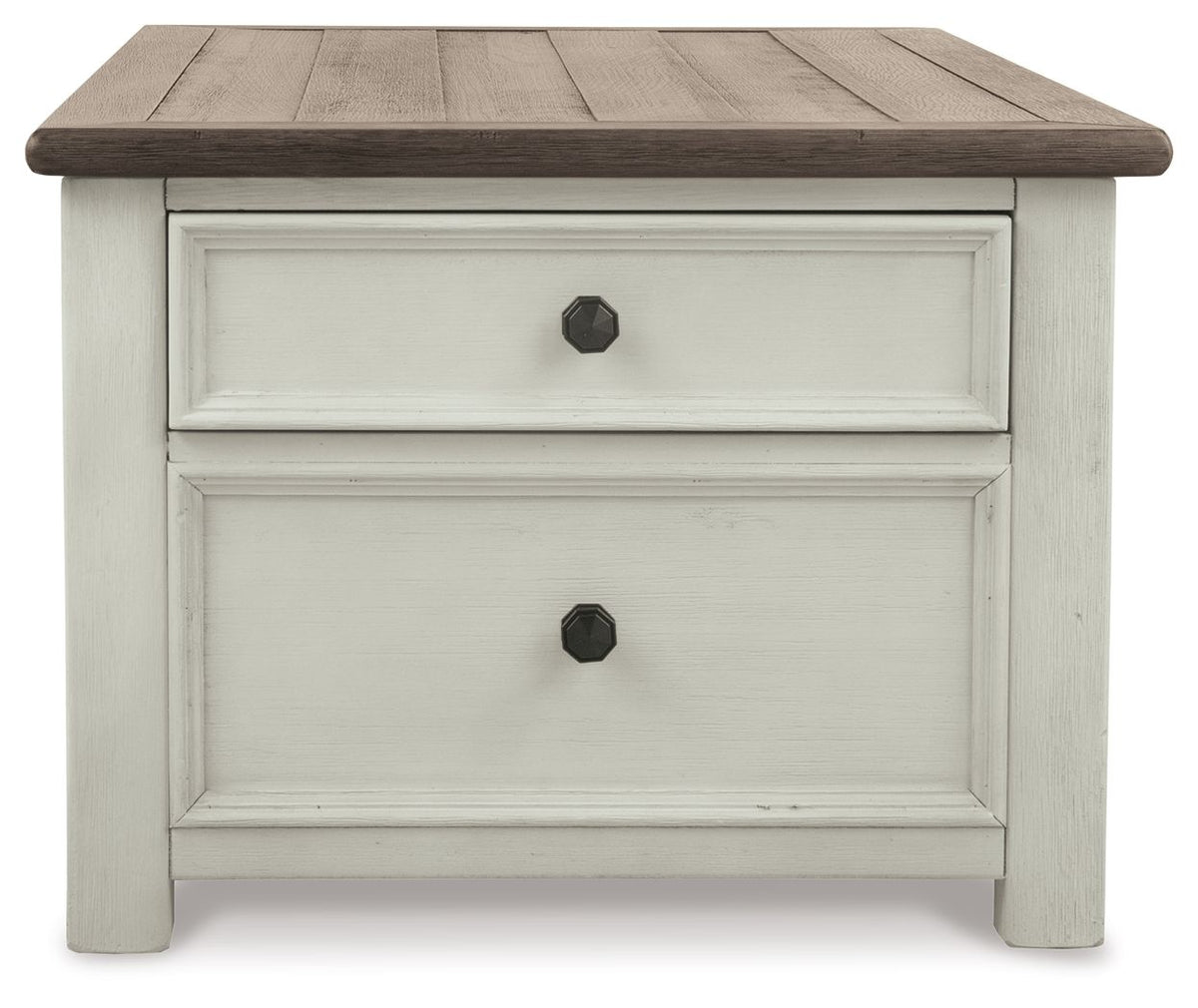 Bolanburg - Lift Top Cocktail Table - White / Brown / Beige