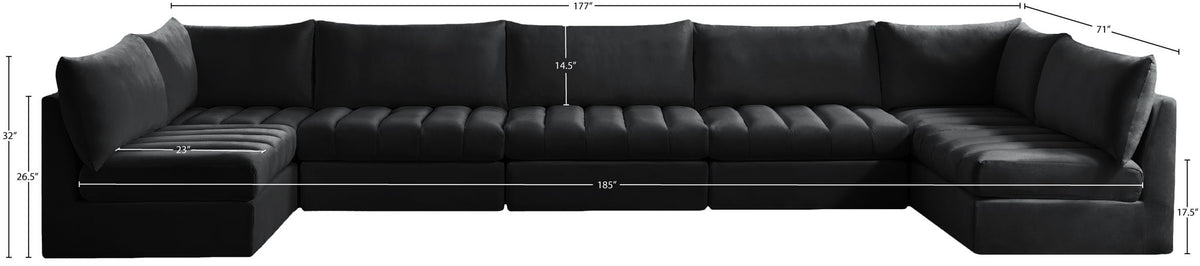 Jacob - Modular U-Shaped Sectional 7 Piece