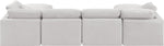 Indulge - Velvet 6 Piece Modular Double Chaise Sectional