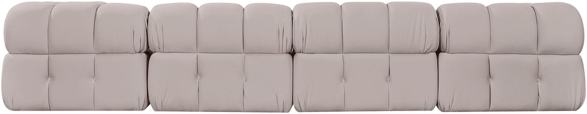 Orin - Velvet 5 Piece Modular Sectional