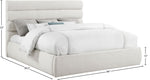 Adam - Linen Fabric Bed With 52" Headboard