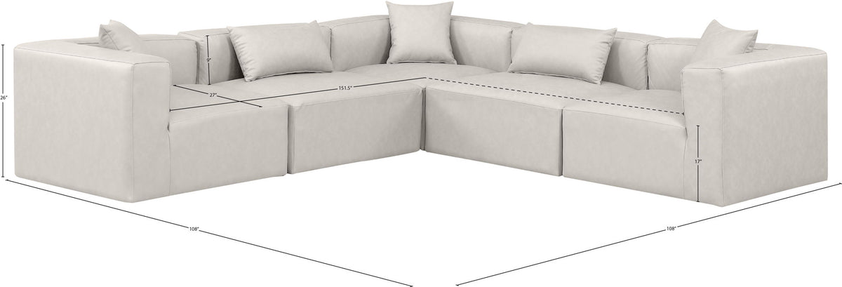 Cube - 5 Piece Modular Corner Sectional