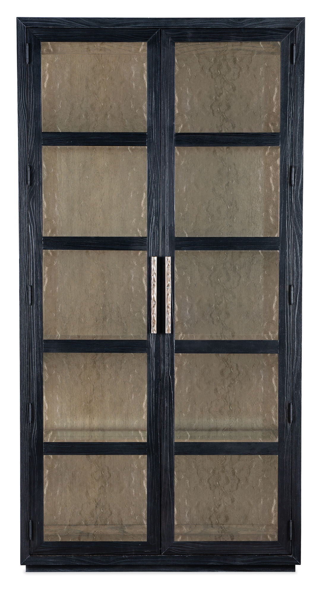 Linville Falls - Shou Sugi Ban Curio Cabinet - Black