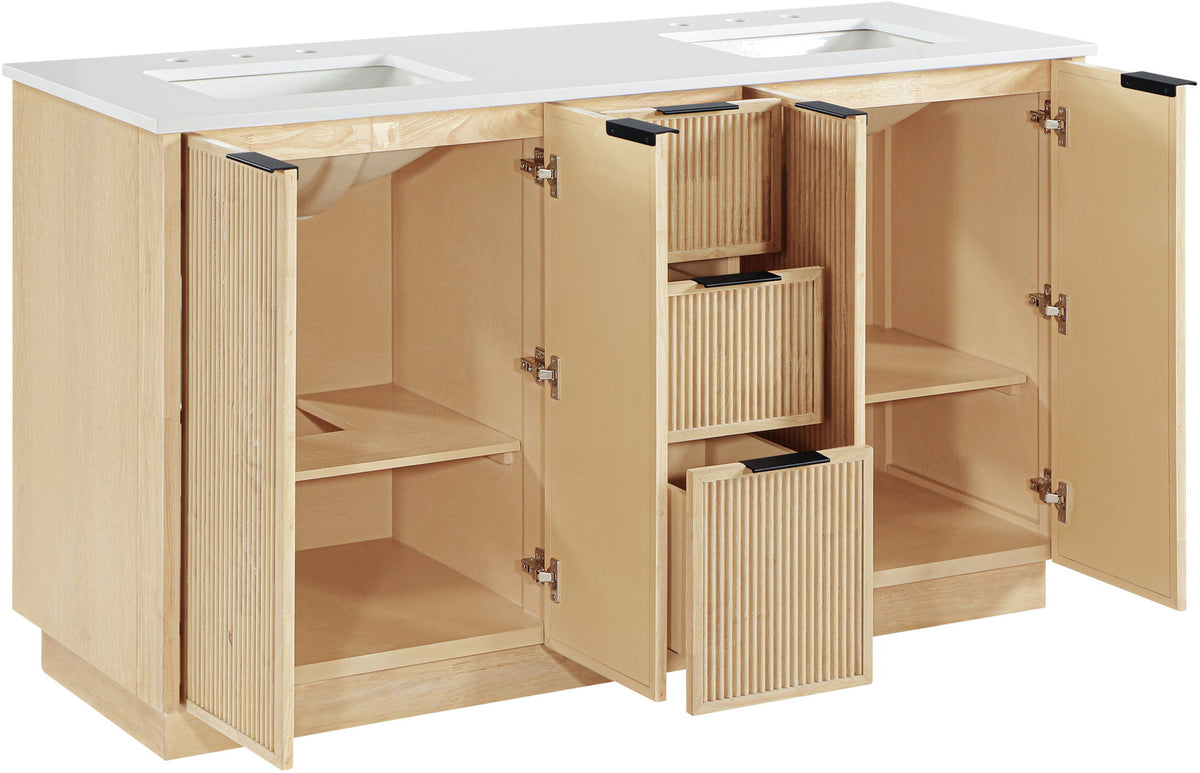 Willard - Engineered Stone And Solid Wood Bathroom Vanity