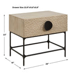 Lunar - Wooden Side Table - Black / Woodtone