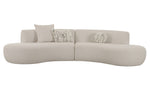 Weldon - Modern Off-White Fabric Curved Sectional Sofa by VIG Furniture - View 4