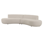 Weldon - Modern Off-White Fabric Curved Sectional Sofa by VIG Furniture - View 2