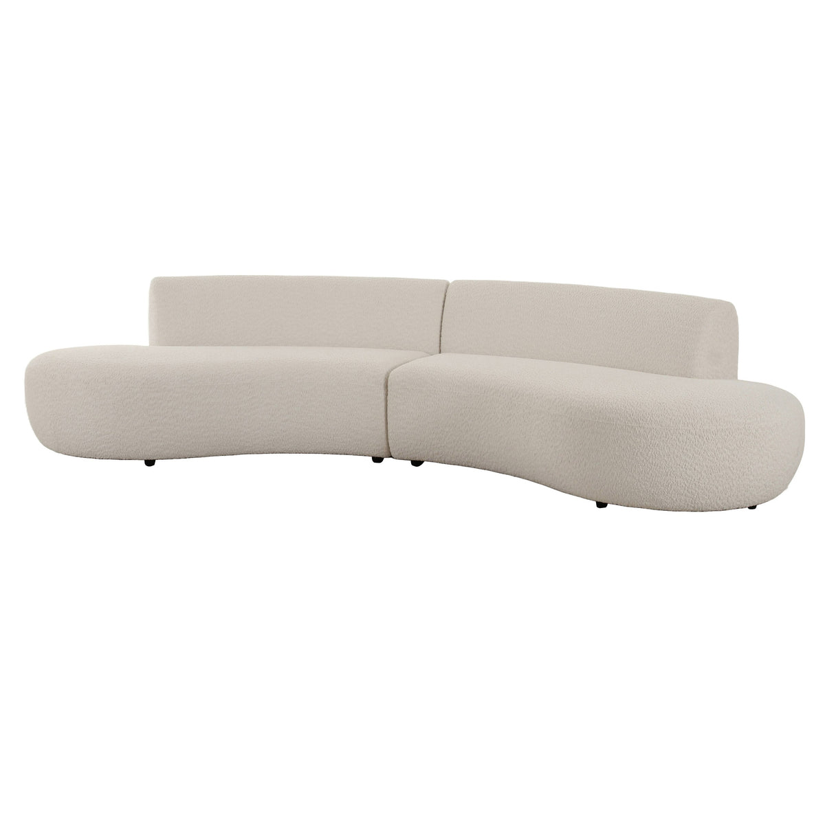 Weldon - Modern Off-White Fabric Curved Sectional Sofa by VIG Furniture - View 2