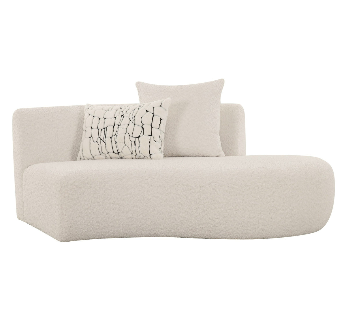 Weldon - Modern Off-White Fabric Curved Sectional Sofa by VIG Furniture - View 6