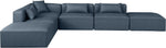 Cube - 6 Piece Modular Corner Armless Sectional